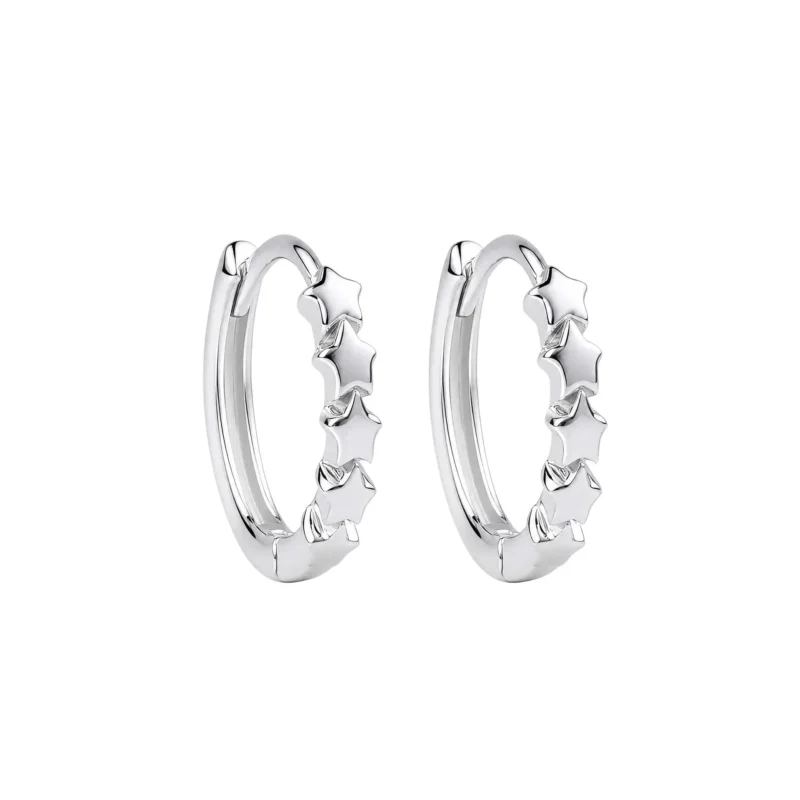 Silver star hoop earrings - Silverado Classics - Silverado Jewellery