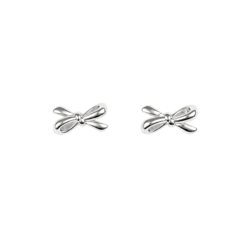 Silver bow stud earrings - Silverado Classics collection - Silverado Jewellery