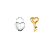 Lock and key stud earrings - Silverado Classics collection - Silverado Jewellery
