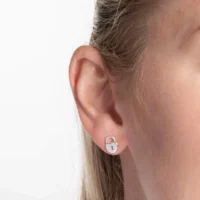 Lock and key stud earrings - Silverado Classics collection - Silverado Jewellery