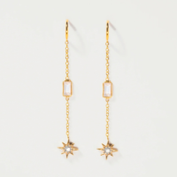Faye Moonstone Chain Earrings Faye Moonstone Chain Earrings by Shana Gulati