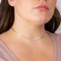 Silver rectangular link Charm Carrier Necklace - Silverado Classics Silver rectangular link Charm Carrier Necklace - Silverado Classics