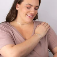 Silver rectangular link Charm Carrier Necklace - Silverado Classics Silver rectangular link Charm Carrier Necklace - Silverado Classics