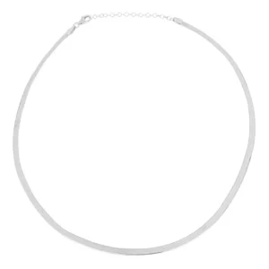 Silver herringbone chain necklace - Silverado Classics