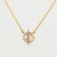 Moonstone Necklace-2 Elson Mini Moonstone Necklace