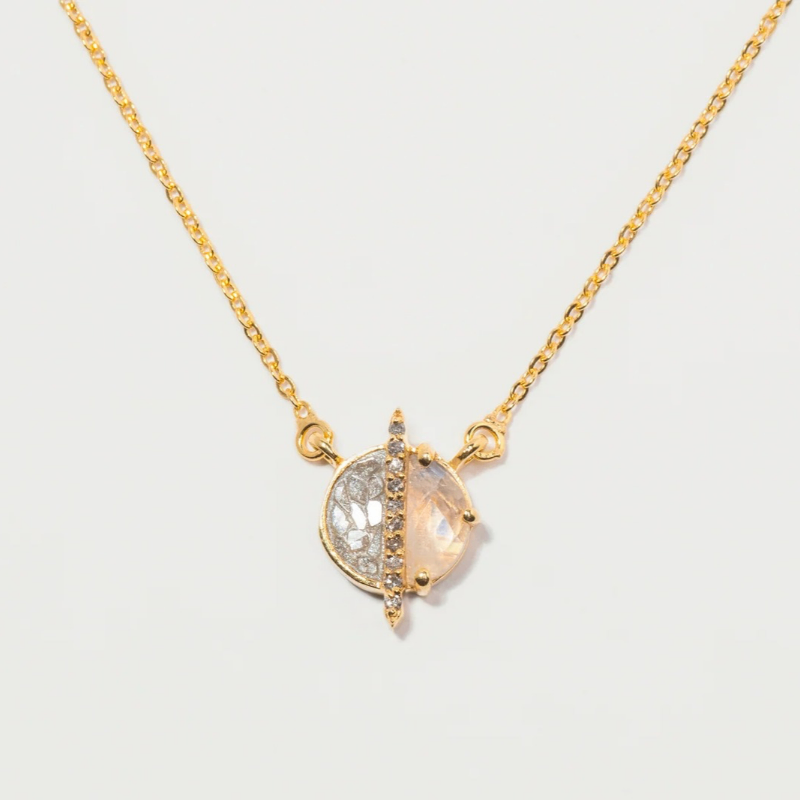 Moonstone Necklace-2 Elson Mini Moonstone Necklace