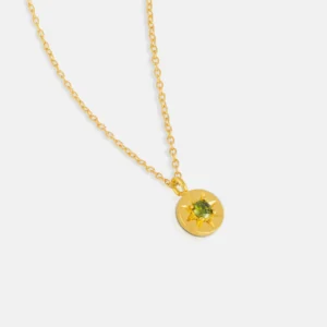 Olive seren pendant necklace - One and Eight - Silverado Jewellery
