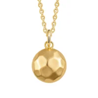 hammered round pendant necklace - Silverado Classics - Silverado Jewellery