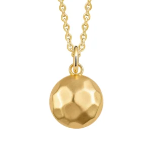 hammered round pendant necklace - Silverado Classics - Silverado Jewellery