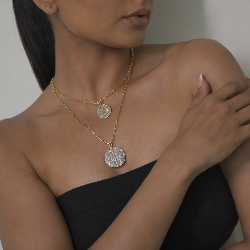 Riffa Small Pendant Necklace-4 Riffa Small Pendant Necklace