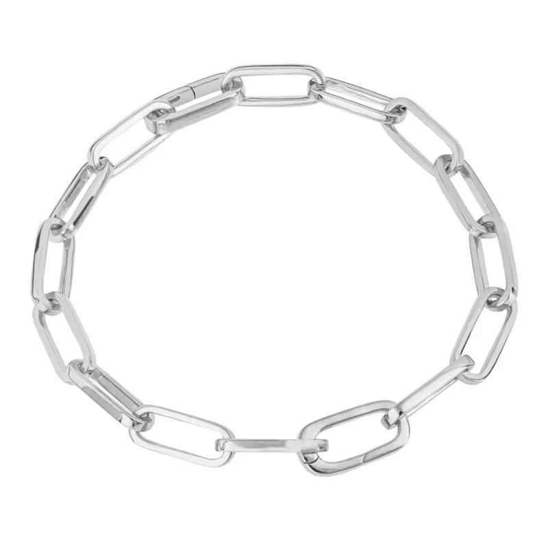 Silver Rectangular link bracelet - Silverado Classics - Silverado Jewellery Silver Rectangular link bracelet - Silverado Classics - Silverado Jewellery