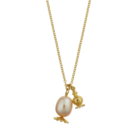Double Poppy Seed Head Charm Necklace