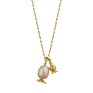double poppy seed necklace Double Poppy Seed Head Charm Necklace