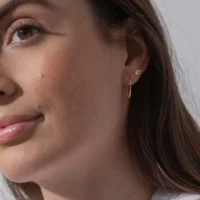 Mini Gold maya earrings - One and Eight - Silverado Jewellery