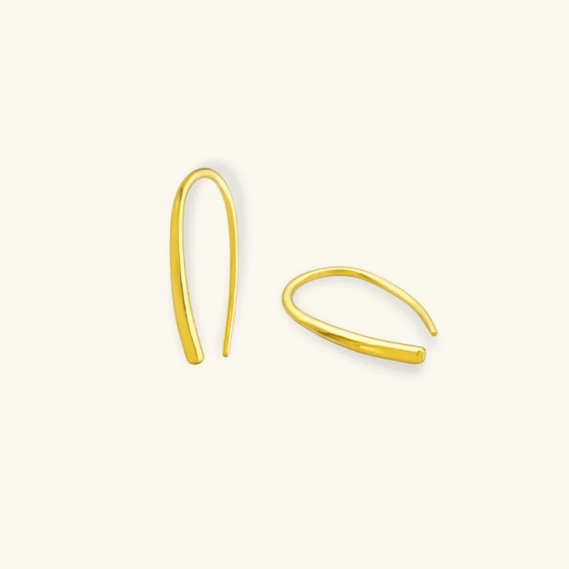 Mini Gold maya earrings - One and Eight - Silverado Jewellery