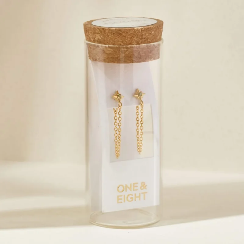 Astrid chain earrings - One and Eight - Silverado Jewellery