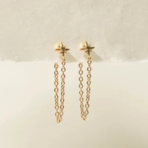 Astrid chain earrings - One and Eight - Silverado Jewellery