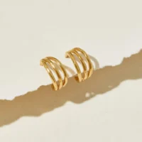 triple illusion hoop earrings - One and Eight - Silverado Jewellery