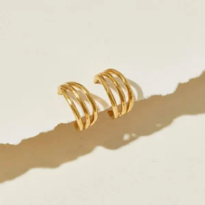 triple illusion hoop earrings - One and Eight - Silverado Jewellery