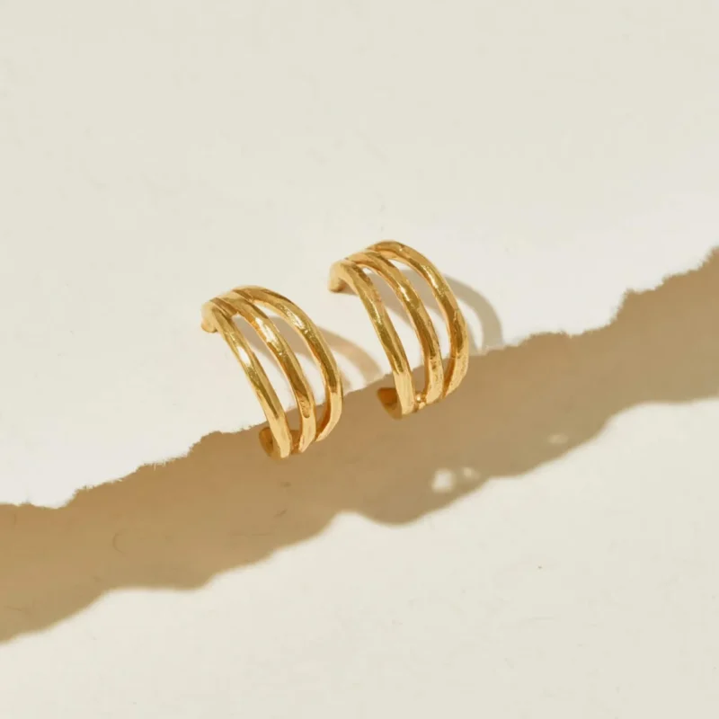 triple illusion hoop earrings - One and Eight - Silverado Jewellery