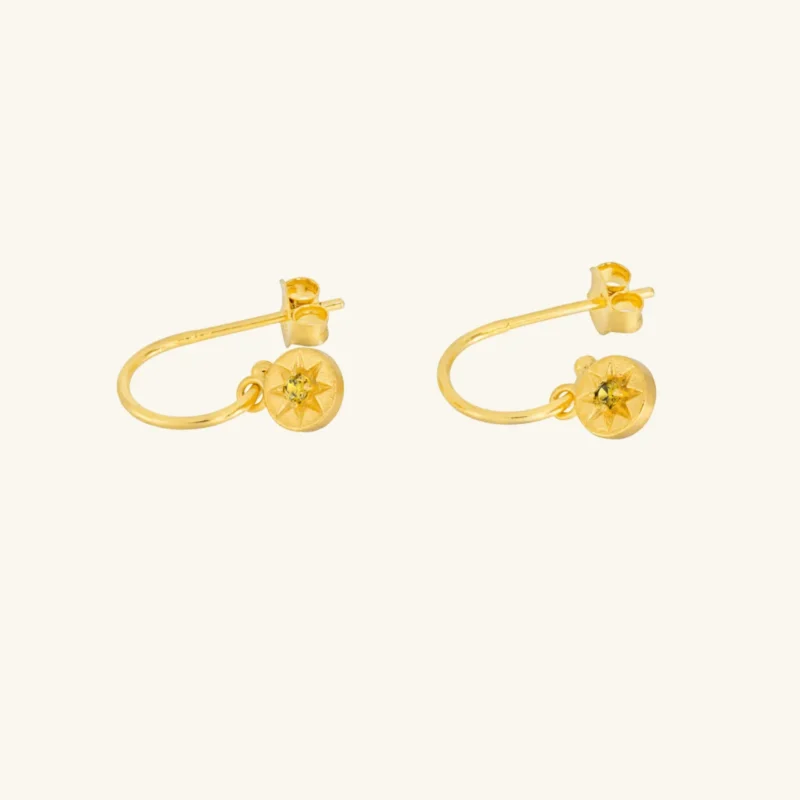 Olive Seren hoop earrings - One and Eight - Silverado Jewellery